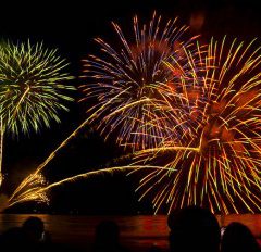 Enoshima Island Spa fireworks