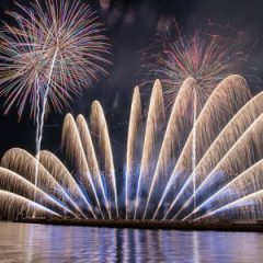 enoshima island spa fireworks