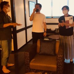 Jarman International's Takae Ayukawa, Steven Liu and Ruth Jarman make consulting trip to Onsen Guesthouse Tsutaya in Hakone