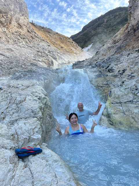 Jarman team visited "extreme onsen" in Fukushima